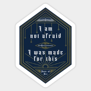 Saint Joan of Arc Quote Sticker